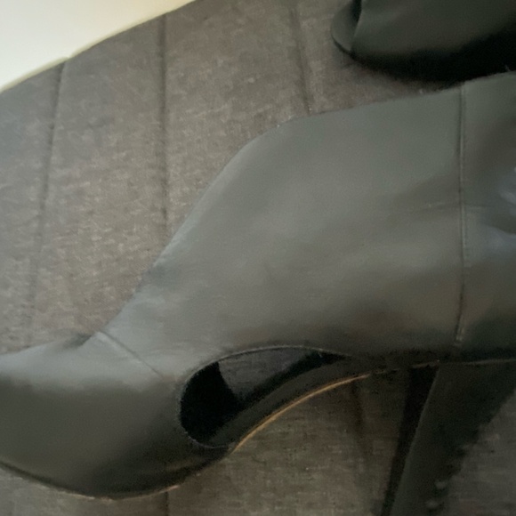 Elliott Lucca  Allesandra Black Leather Woven Open Toe Heels. Sz 10 - Picture 9 of 15